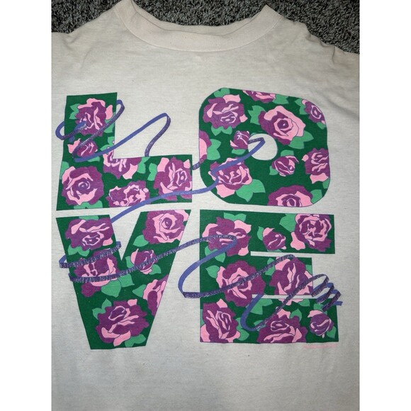 Men’s Vtg 90s OSFM T Shirt LOVE GROUND CONTROL - Picture 3 of 6